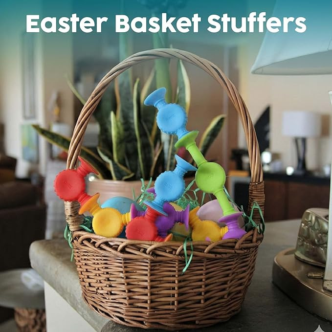 BUNMO Easter Basket Stuffers for Toddler - Bath Toys Suction - Easter Basket Stuffers - Fine Moto... | Amazon (US)