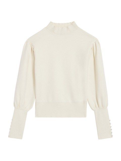 Raphael Mockneck Long-Cuff Sweater | Saks Fifth Avenue