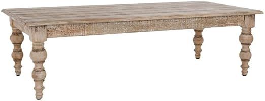 Kosas Home Blair Solid Pine Wood Coffee Table in Natural/Beige | Amazon (US)