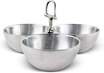 Arthur Court Equestrian Horse 3 Bowl Nut Snacks Candy Dish Bowl Ensemble - Cast Aluminum Hand Pol... | Amazon (US)