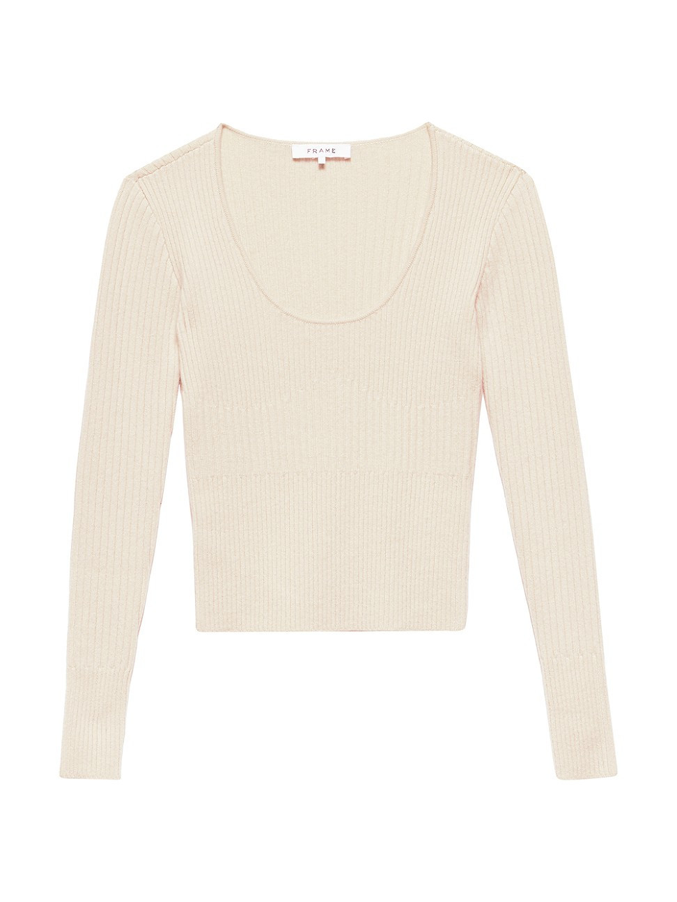 Women's Ribbed Cashmere-Blend Sweater - Light Tan - Size XS | Saks Fifth Avenue
