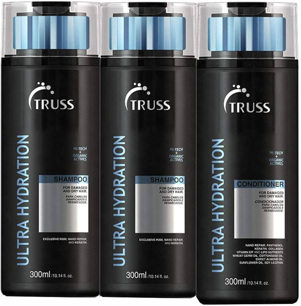 Truss Ultra Hydration 2 Shampoos 300ml + 1 Condicionador 300ml | Amazon (BR)