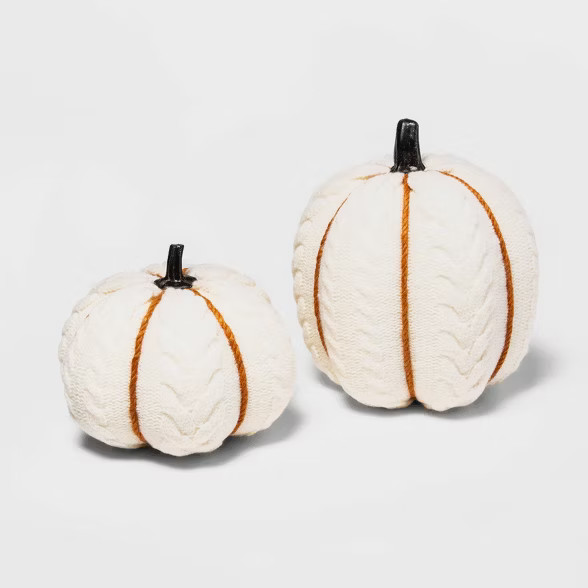 5.5" Harvest Cable Knit Pumpkin - Hyde & EEK! Boutique™ | Target