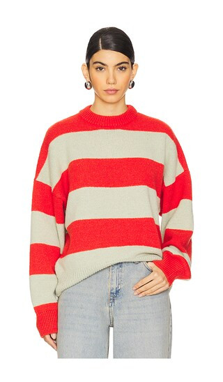 Heidi Jumper in Apple & Red Stripe | Revolve Clothing (Global)