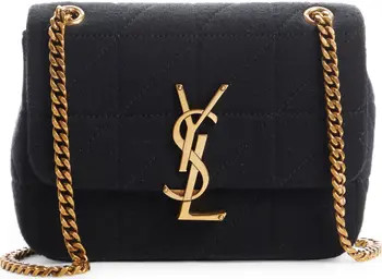 Mini Jamie Lock Baguette Wool Shoulder Bag | Nordstrom