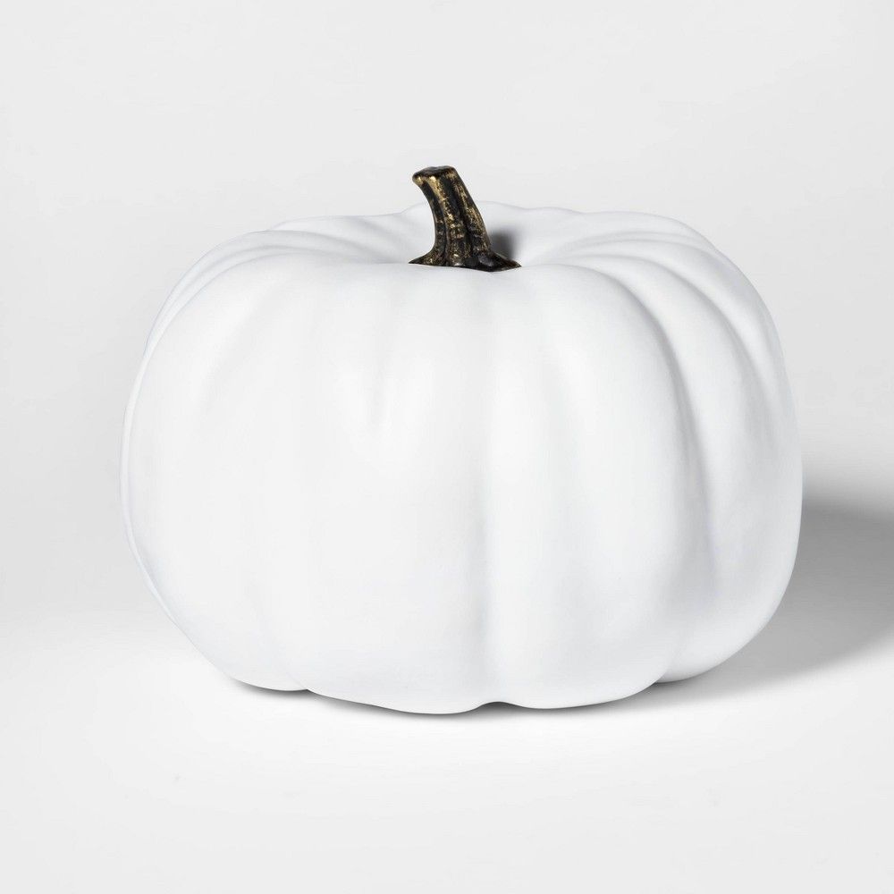 Halloween Painted Halloween Pumpkin Medium White - Hyde & EEK! Boutique , Beige | Target