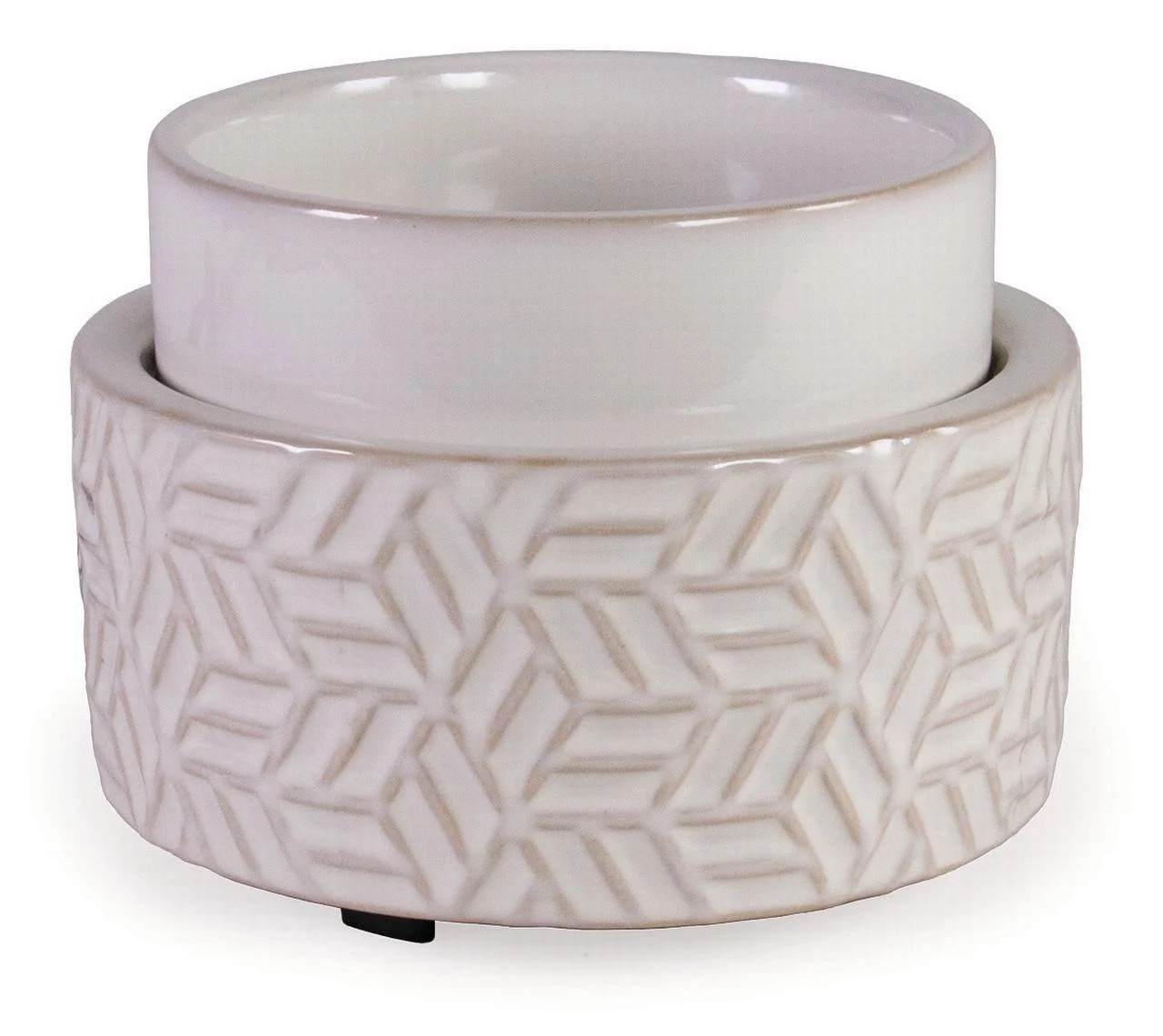 IllumiScents, 2-in-1 Fragrance Warmer, Embossed Geometric, Electric Wax Warmer for Scented Wax Me... | Walmart (US)