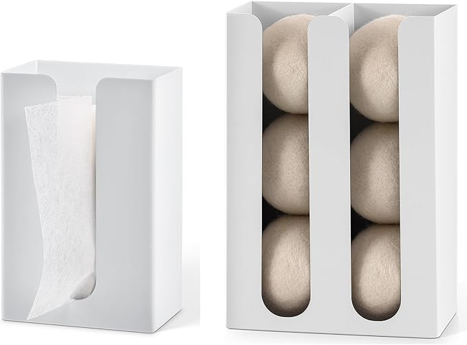 SUBEKYU Magnetic Dryer Sheet Holder and Magnetic Dryer Ball Holder for Laundry Room | Amazon (US)
