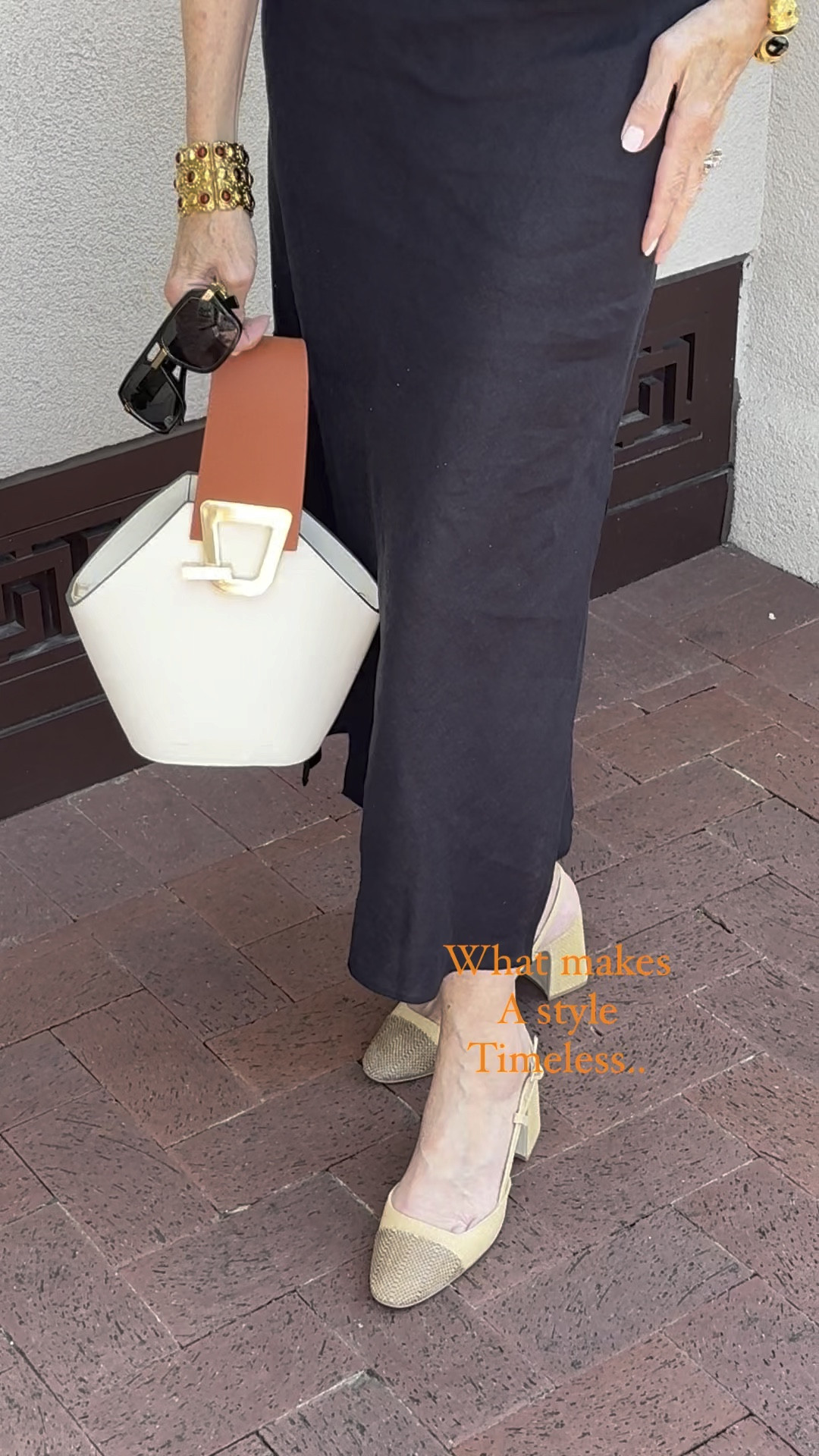 The essence of timeless style can be found in neutral pieces and natural fabrics, 
Investing in accessories makes any simple look lux 
This linen skirt with the top that doesn’t bind and a bag that is architectural is all part  of classic look with a twist .  And it doesn’t have to cost much! 
I’m 5’4 and I wear a smalll

#LTKFindsUnder100 #LTKOver40 #LTKStyleTip