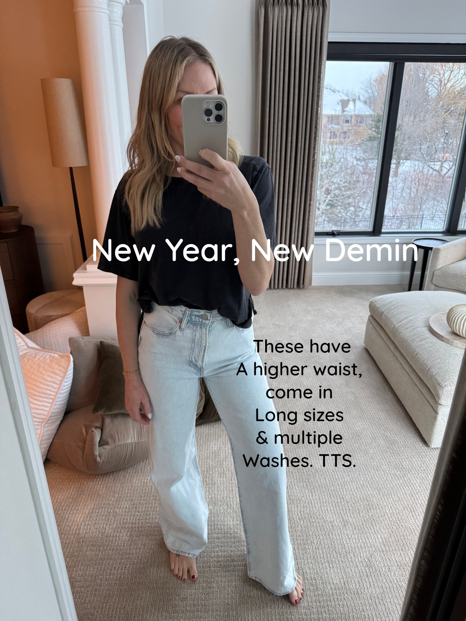 New Year. new Denim. I’m only 5’7” but still need a longer inseam. I love that these are available in multiple lengths & washes. I bought the black too! 

#LTKmomlife #LTKTall #LTKOver40