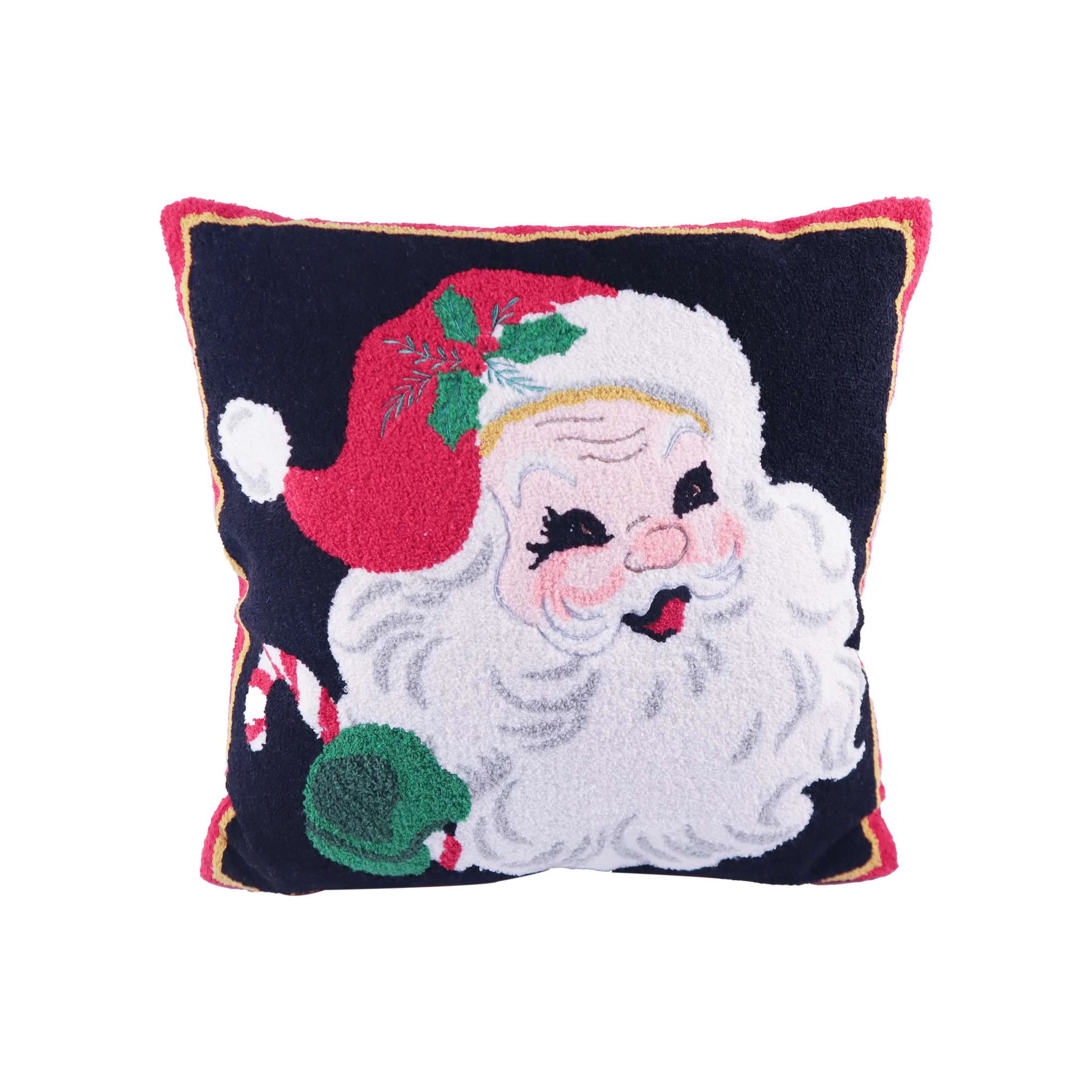 Santa Christmas Pillow,Width is 18inch,Height is 18inch,by Holiday Time | Walmart (US)
