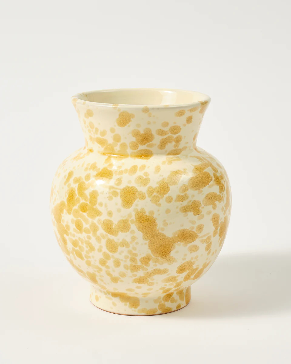 Speckled Vase, Yellow | Cabana Magazine
