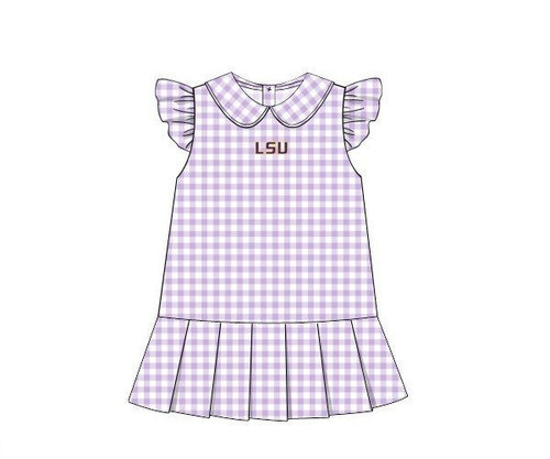 Officially Licensed Knit LSU Tennis Dress | Cecil and Lou