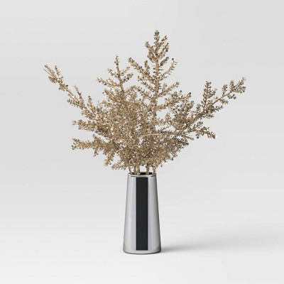 Silver Metallic Artificial Arrangement Small - Threshold™ | Target