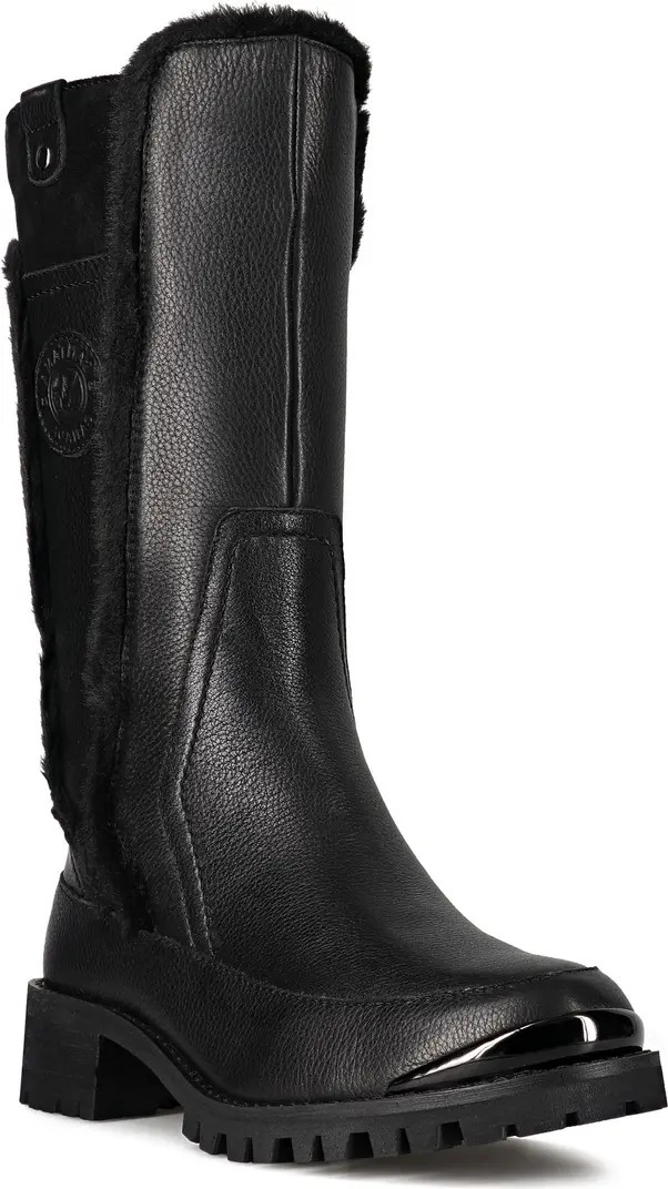 Leather Faux Fur Boot | Nordstrom