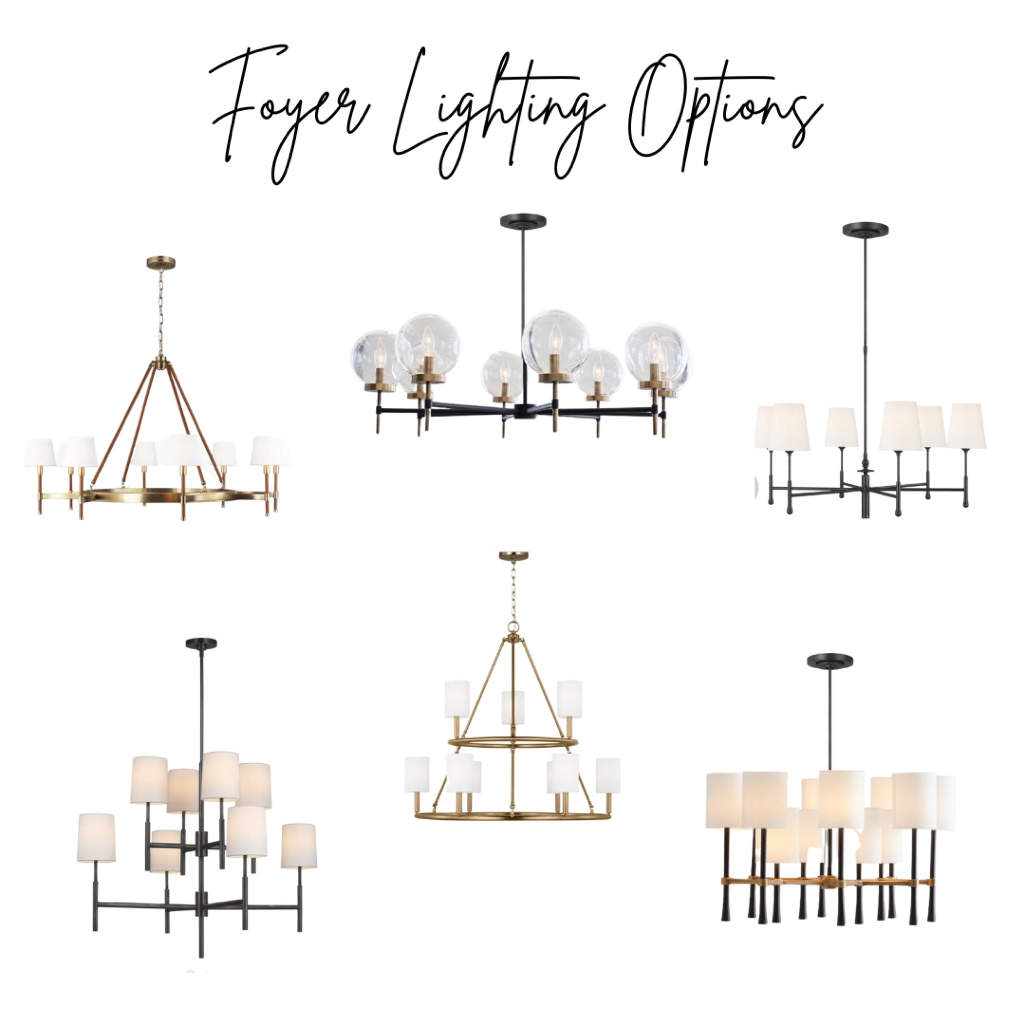 Transitional Foyer Lighting. Brass chandelier. Black chandelier. Wagon wheel chandelier  

#LTKhome