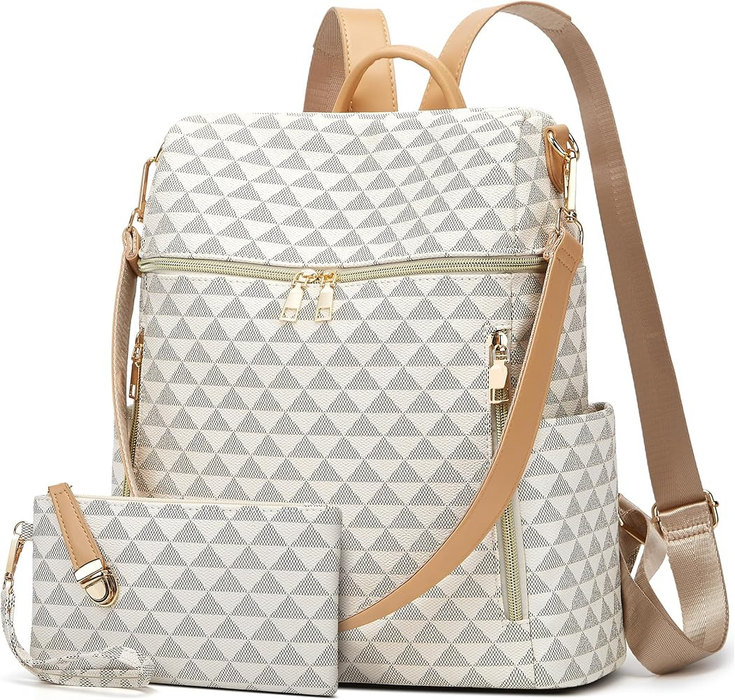 Makes Backpack Purse for Women PU Leather Travel Satchel Handbag Convertible Design Bag with Purs... | Amazon (US)