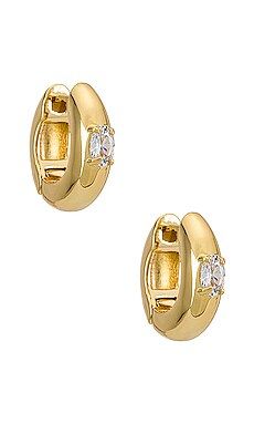 Luv AJ The Stone ORB Hoops in Gold from Revolve.com | Revolve Clothing (Global)