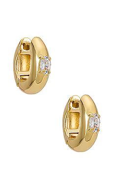 Luv AJ The Stone ORB Hoops in Gold from Revolve.com | Revolve Clothing (Global)