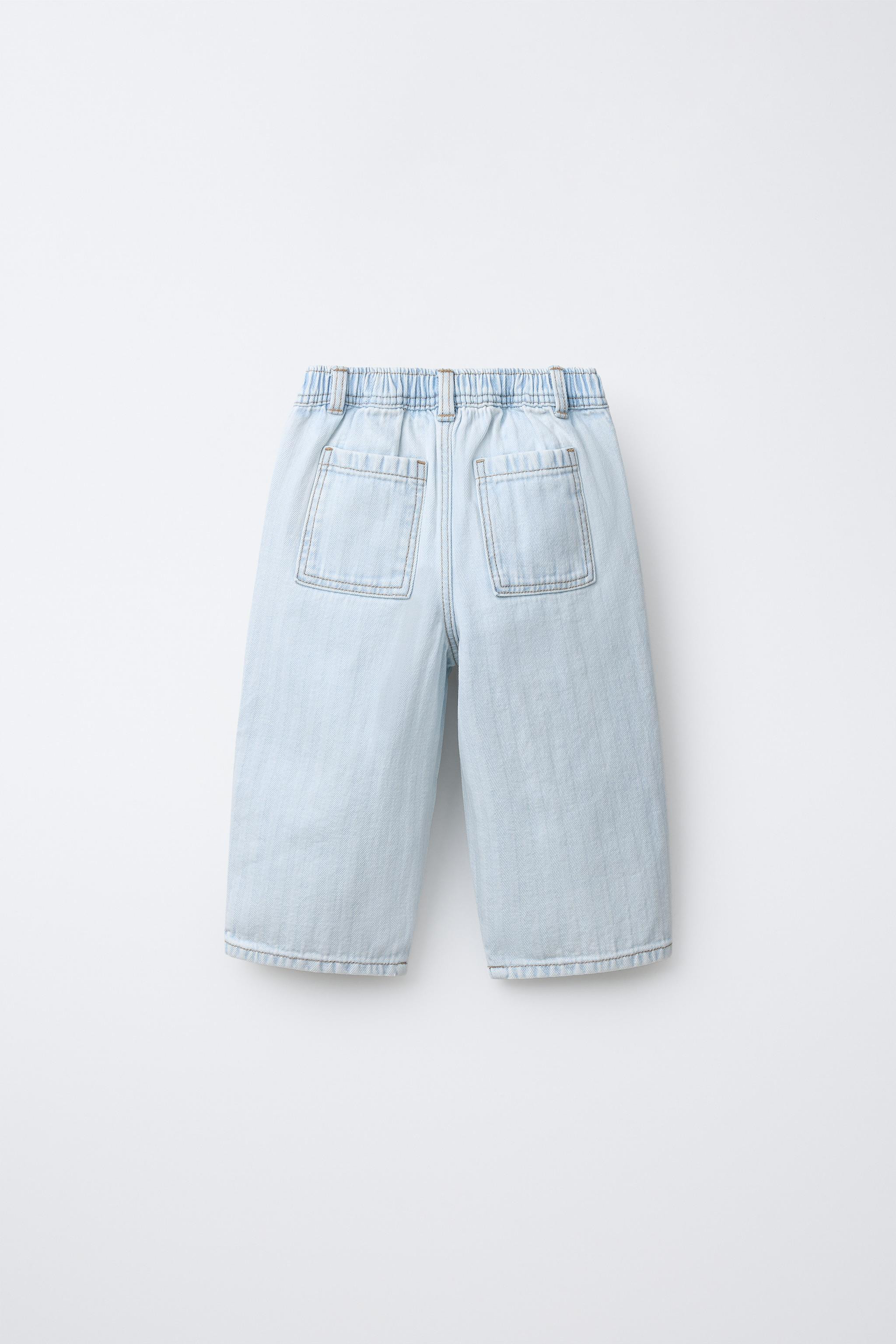 HERRINGBONE BAGGY JEANS | Zara US