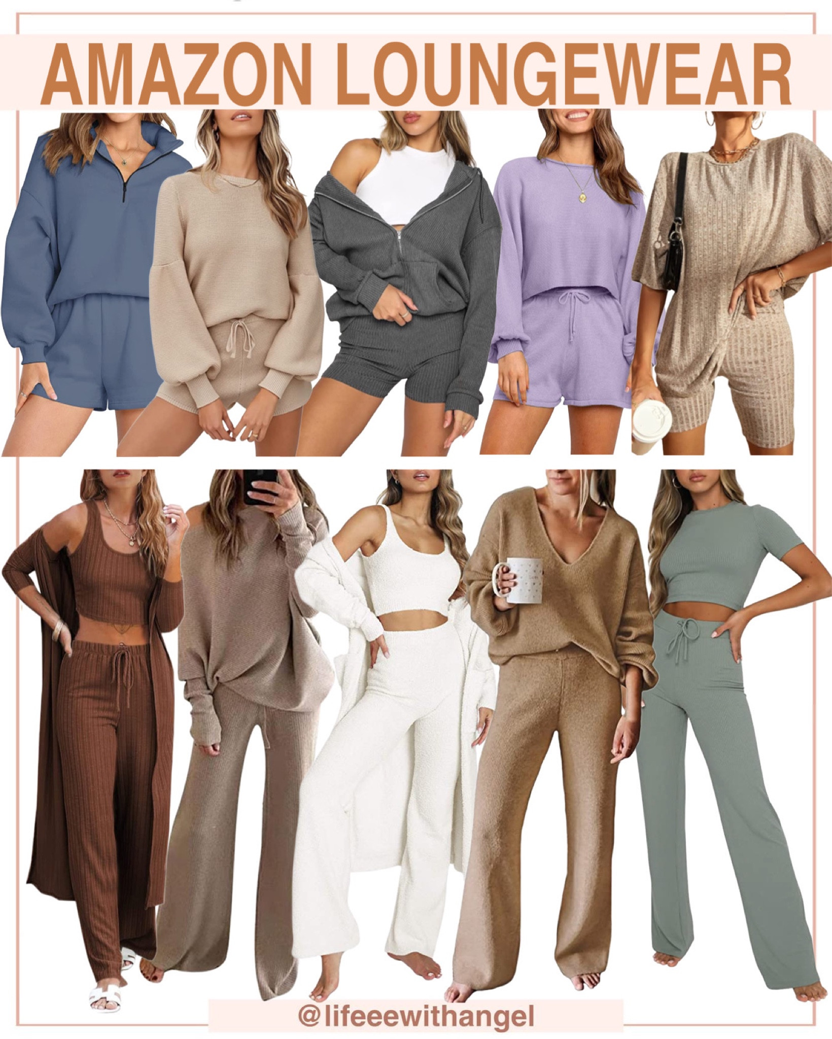 Amazon have the cutest loungewear sets that are just perfect for the Fall season. They come on several color options.

#LTKfashion #amazon #amazonfashion #LTKSale #LTKfashion #liketkit #ltkstyletip #LTKoutfitinspo #LTKfit #amazonloungewear #loungewear #LTKloungewear 