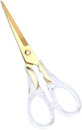 Stylish Acrylic Gold Multipurpose Scissors Stainless Steel 6.3 Inches Office Scissors Desktop Sta... | Amazon (US)