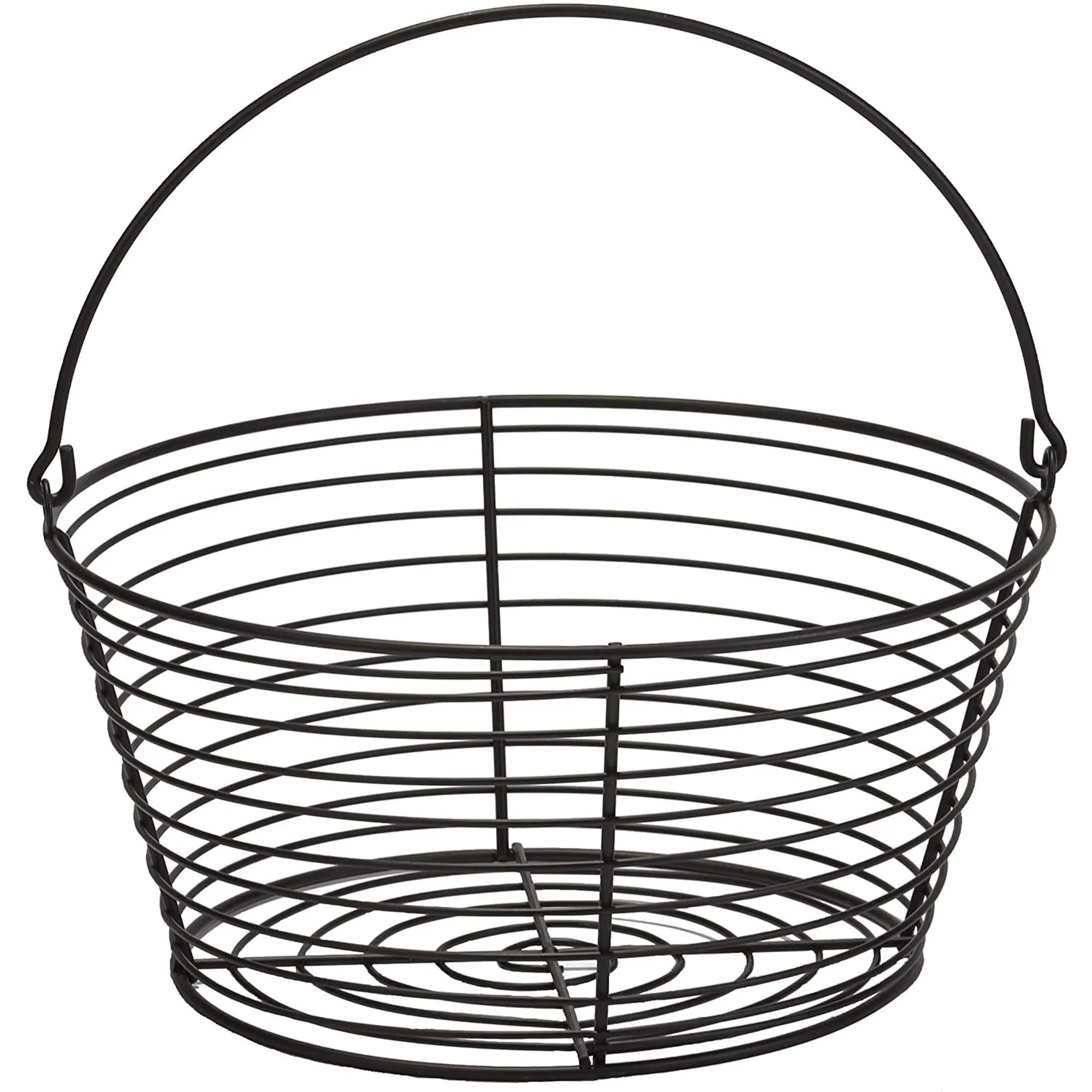 Little Giant Large Metal Wire Egg Basket for Collecting Chicken Eggs Black | EB13 | Lowe's