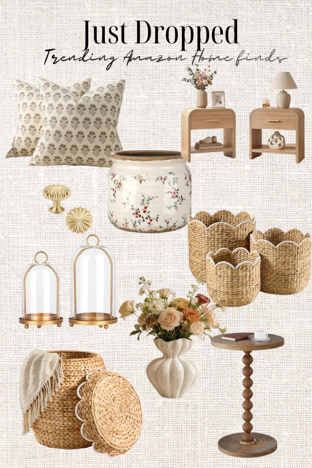 trending Amazon home finds 🤎

So many pretty neutral pieces for refreshing your space — woven baskets, floral accents, scalloped details, wood tones, and cozy pillow covers. Perfect for adding that warm, collected look without redoing the whole room.

Linked everything here!

#LTKHome #AmazonHome #HomeDecorFinds #NeutralHome #SpringDecor

#LTKHome