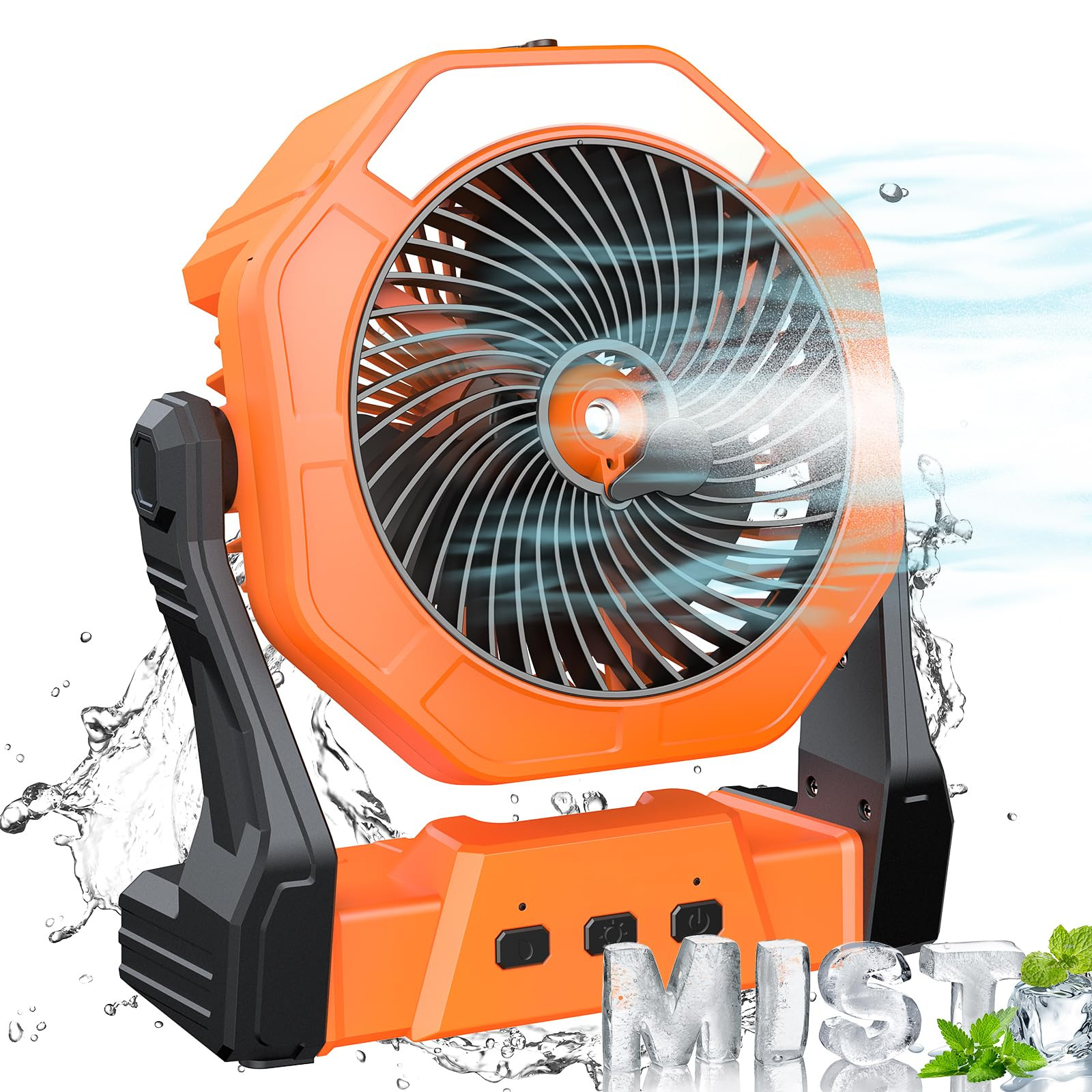 Ausic Portable Misting Fan, Outdoor Fans for Patios with Water Mist, 10000mAh Rechargeable Batter... | Amazon (US)
