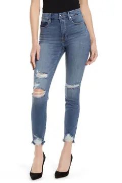 Good Waist Ripped High Waist Ankle Skinny Jeans | Nordstrom