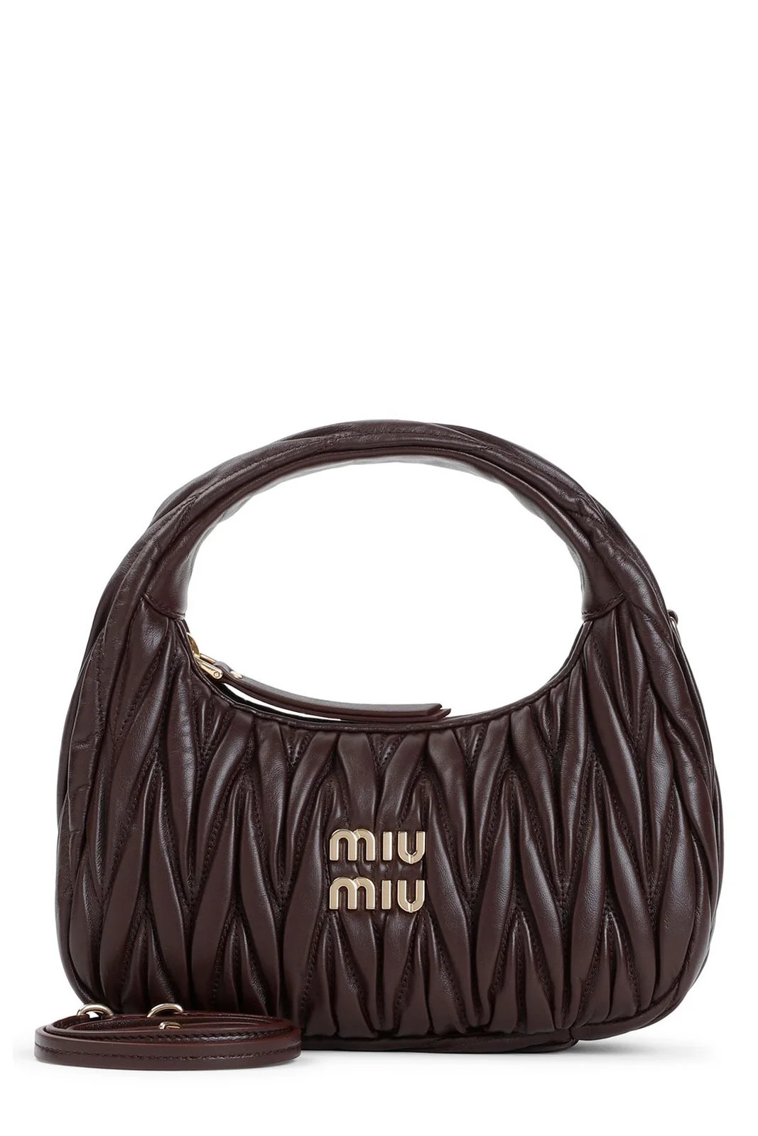 Miu Miu Matelassé Zipped Handbag | Cettire Global