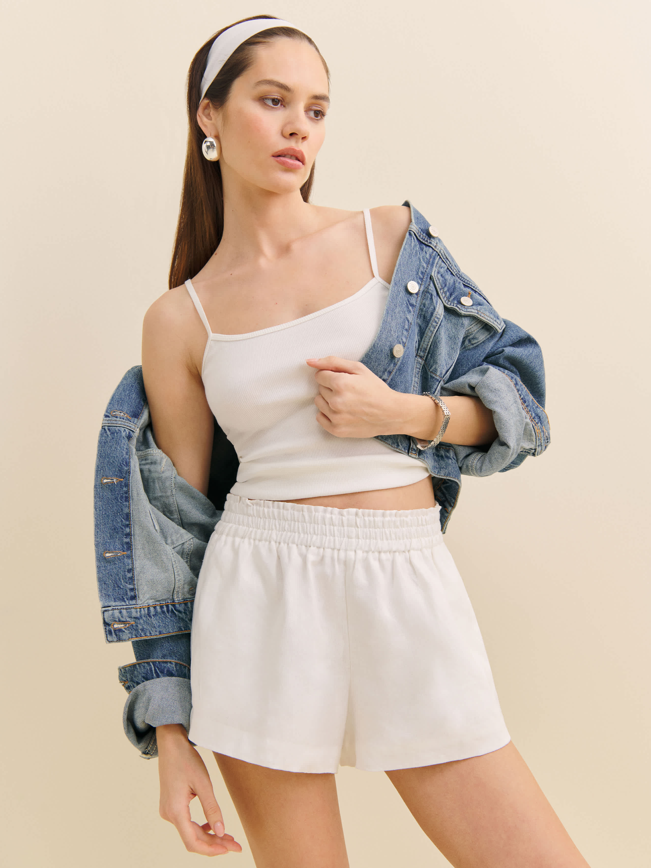 Mila Linen Short | Reformation (Global)