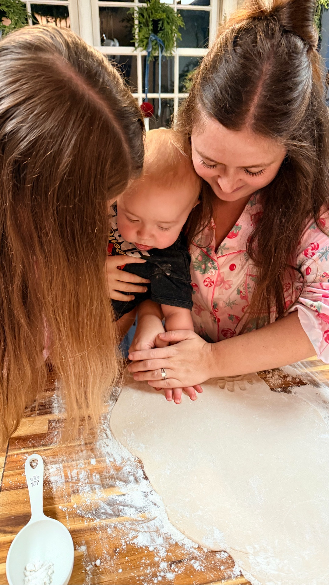 Handmade ornaments… does it get any sweeter? 🤍
These are my FAVORITE treasures on the tree every single year. My girls take the lead on this tradition, and I just help and provide the food 😉. They gift these little handprints + footprints to all the grandparents, but honestly… the greatest gift is the time together making memories.

I’m linking everything we use for this tradition — the baking supplies, the tools, the ribbon, and even our matching Christmas pajamas (a must for a night like this 🎄💕).

Bessie & Co. Salt Dough Ornament Recipe
2 cups all-purpose flour
1 cup salt
1 cup warm water (add more if needed)
Optional: 1–2 tbsp cinnamon for a warm tan color
Optional: 3–5 drops child-safe essential oil (vanilla, cinnamon, or orange)

How to Make:
• Mix flour, salt + optional cinnamon. Stir in warm water and optional essential oil.
• Knead 5–7 minutes until smooth.
• Roll ¼ inch thick and press in tiny hands or feet.
• Cut out shapes and poke a ribbon hole with a straw.
• Bake at 225°F for 2–3 hours, flipping halfway, until dry.
• Cool fully. Seal with Mod Podge or leave natural.

These ornaments age right along with the babies… and pulling them out each Christmas is the sweetest reminder of time well spent. 🎄🤍

#LTKSeasonal #LTKBaby #LTKHoliday