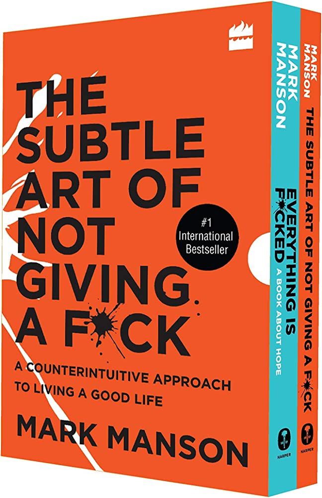 By Mark Manson The Subtle Art Of Not Giving A F*Ck & Everything Is F*Cked Two Book Combo | Amazon (US)
