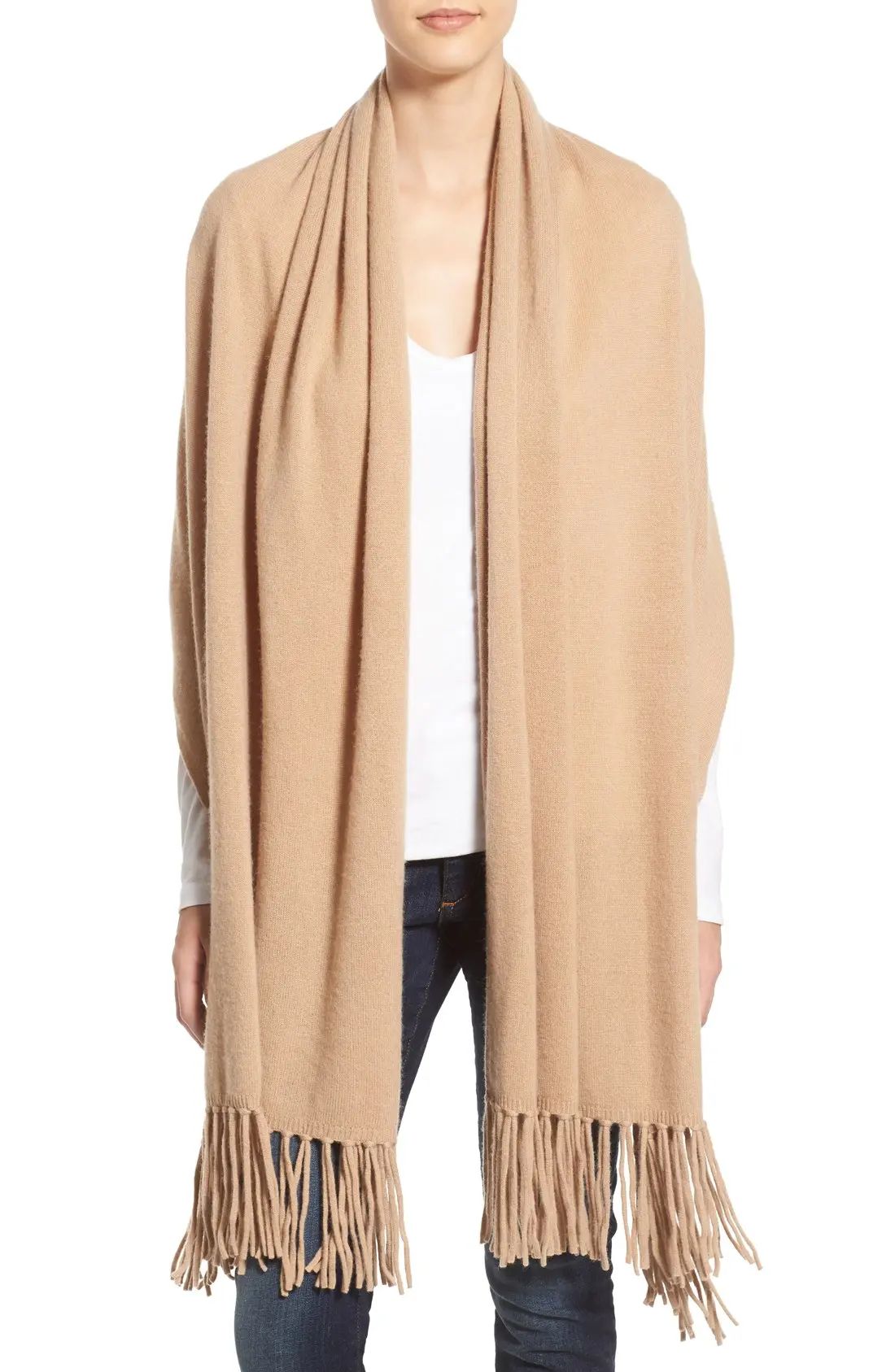 Collection Fringe Cashmere Wrap | Nordstrom