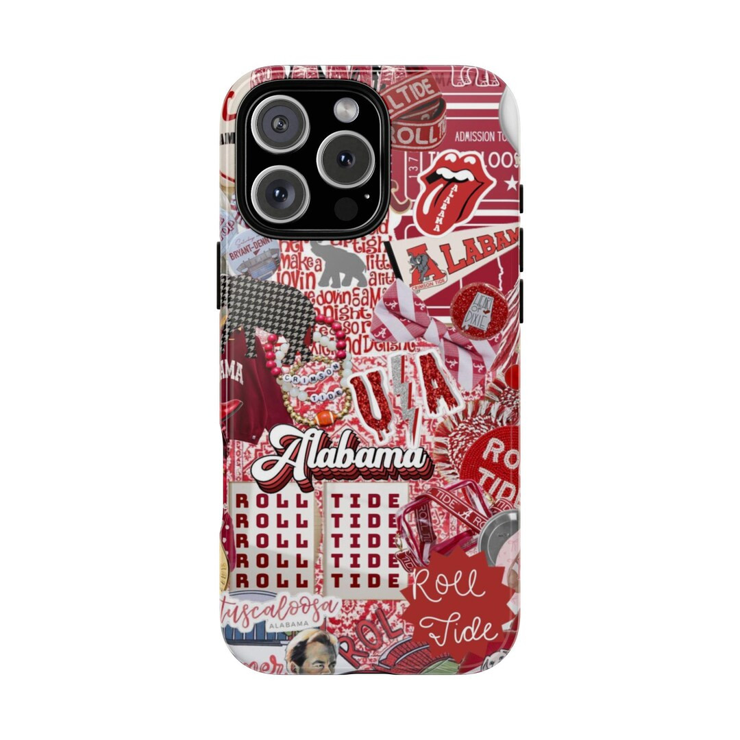 Tough Cases, Alabama Football Phone Case, Crimson Tide Fan Gift, Sports Team Merch, Protective Co... | Etsy (US)