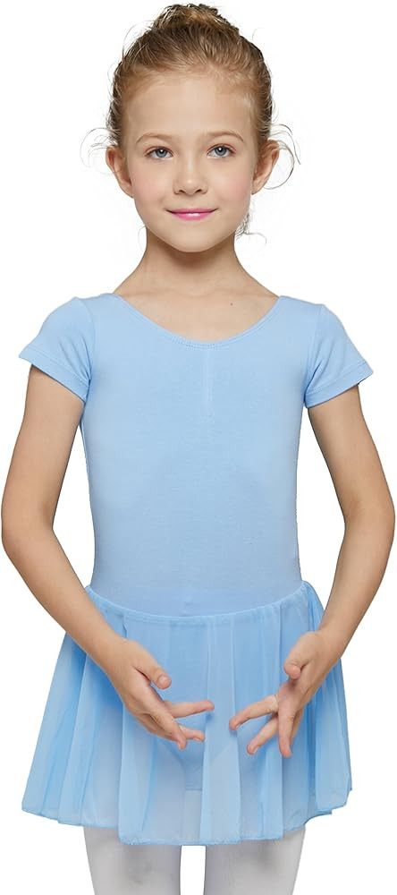 MdnMd Toddler Ballet Leotards for Girls Dance Leotards with Skirt Gymnastic Ballerina Outfit Dres... | Amazon (US)