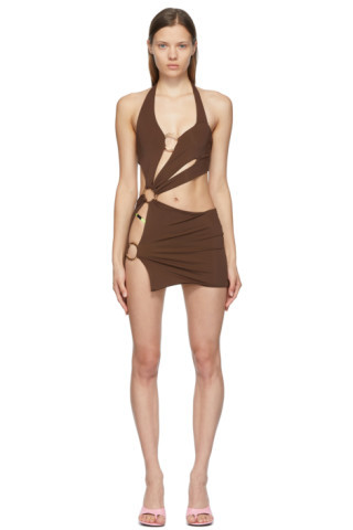 SSENSE Exclusive Brown Sex Wax Dress | SSENSE