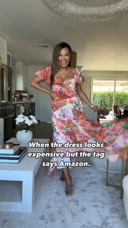 Amazon fashion summer dress that looks like free people or Anthropologie dress. Wearing a size small. So pretty and comfy  

#LTKStyleTip #LTKOver40 #LTKFindsUnder50