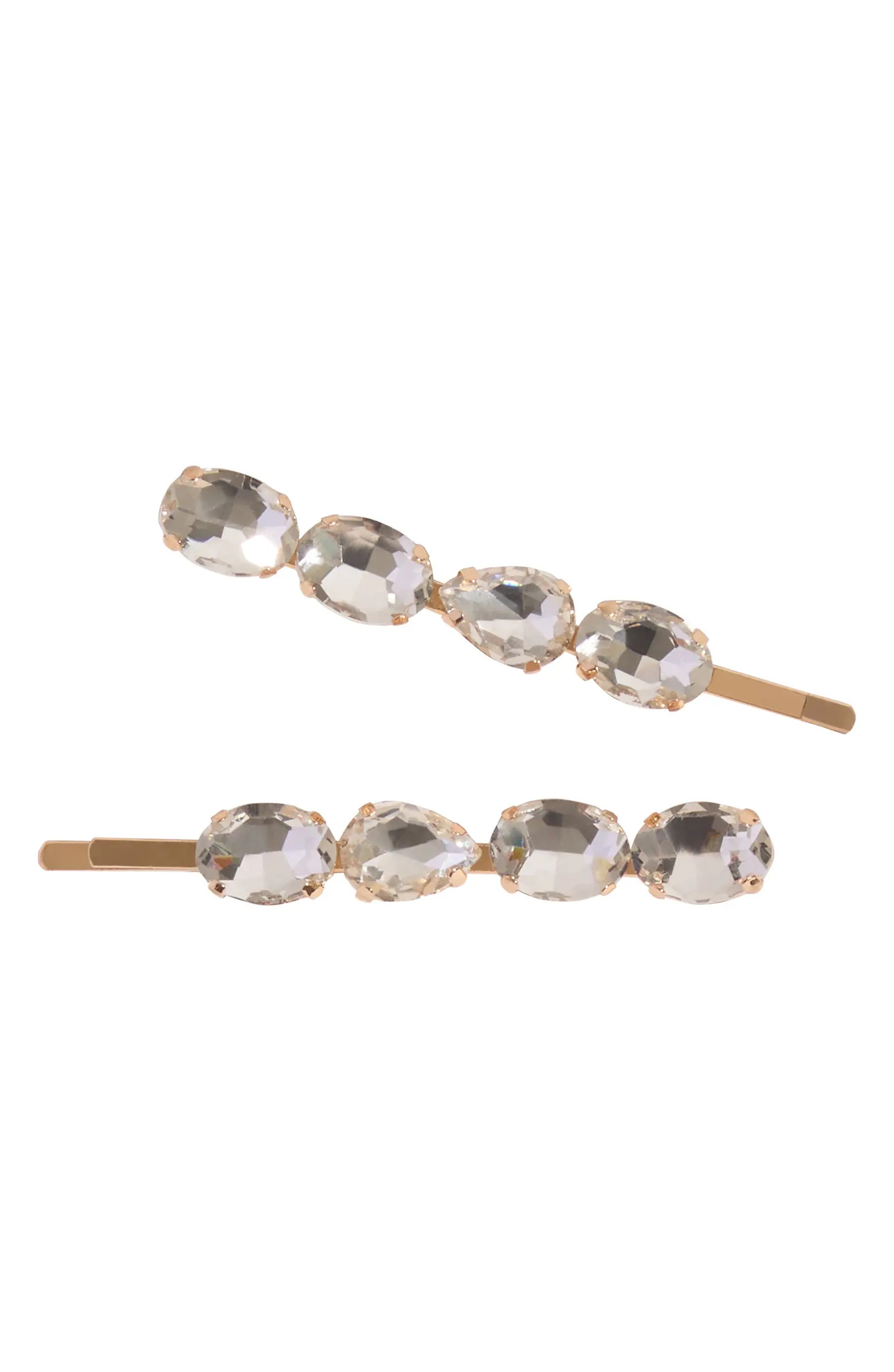 2-Pack Crystal Bobby Pins | Nordstrom