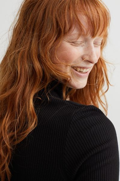 Rib-knit Turtleneck Sweater | H&M (US + CA)