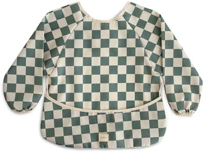 mushie Long Sleeve Baby Bib | Water Resistant Adjustable Fit for Ages 6-24 Months | Amazon (US)
