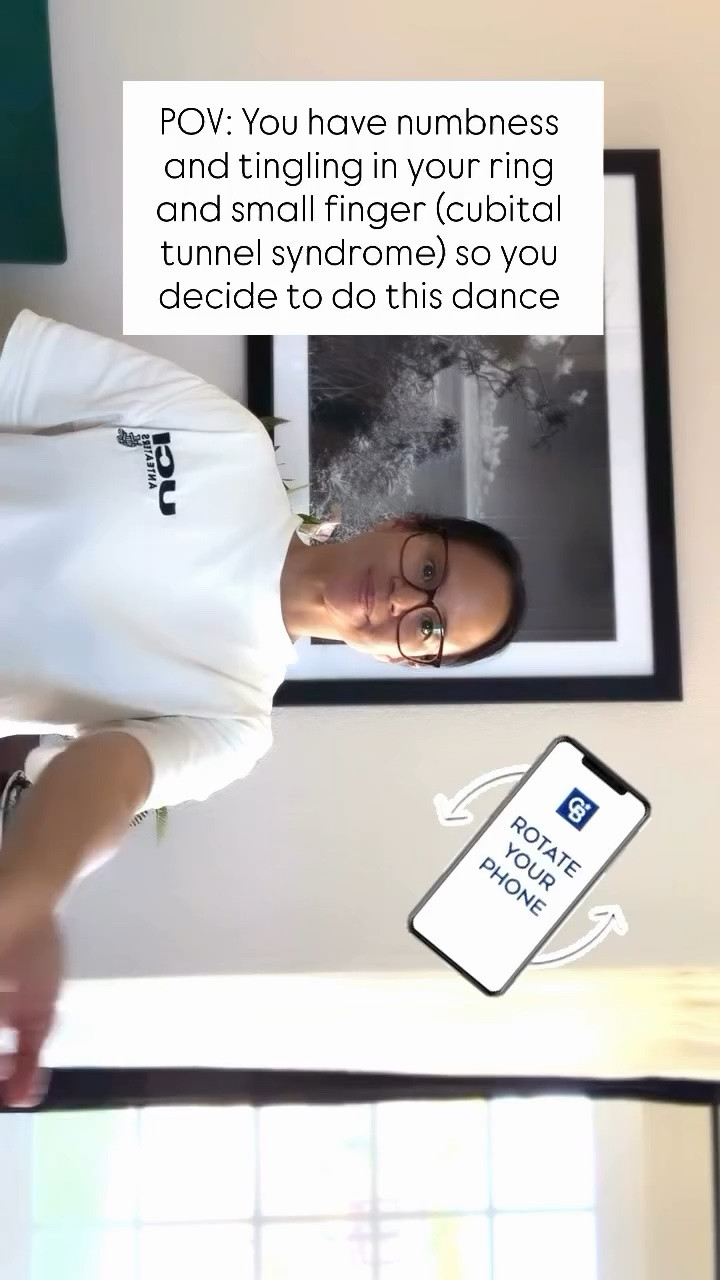What is this crazy dance?!

Not a dance, but rather ulnar nerve glides.

An important exercise if you have cubital tunnel syndrome!

Have you started doing this? Let me know.

And do you know the other things that you’re supposed to be doing?

I am sure it’s frustrating to not know what you’re supposed to be doing to get better.

And the truth is, it’s actually pretty easy to start decreasing your symptoms with the right therapeutic home program.

So grab my cubital tunnel relief guide that tells you everything you need to do week by week-from exercise exercises to equipment and more!

Let’s start getting you on the right track.

Comment “ cubital tunnel” to get the guide now.

Hi my name is Rose and I am an Orthopedic occupational therapist and certified hand therapist for the last 20 years.  I specialize in treating injuries of the hands to the shoulders.  My goal is to provide effective solutions and support for those ready to get their life back!!

#cubitaltunnelsyndrome #cubitaltunnel #numbness #tingling