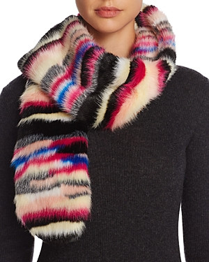 Cara New York Multicolor Faux Fur Scarf - 100% Exclusive | Bloomingdale's (US)
