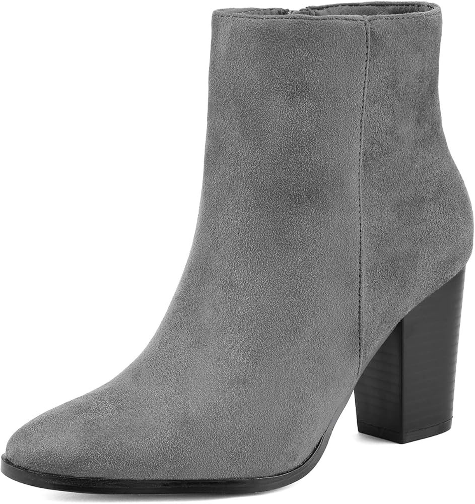 DREAM PAIRS Women's Chunky Block Heel Ankle Booties | Amazon (US)
