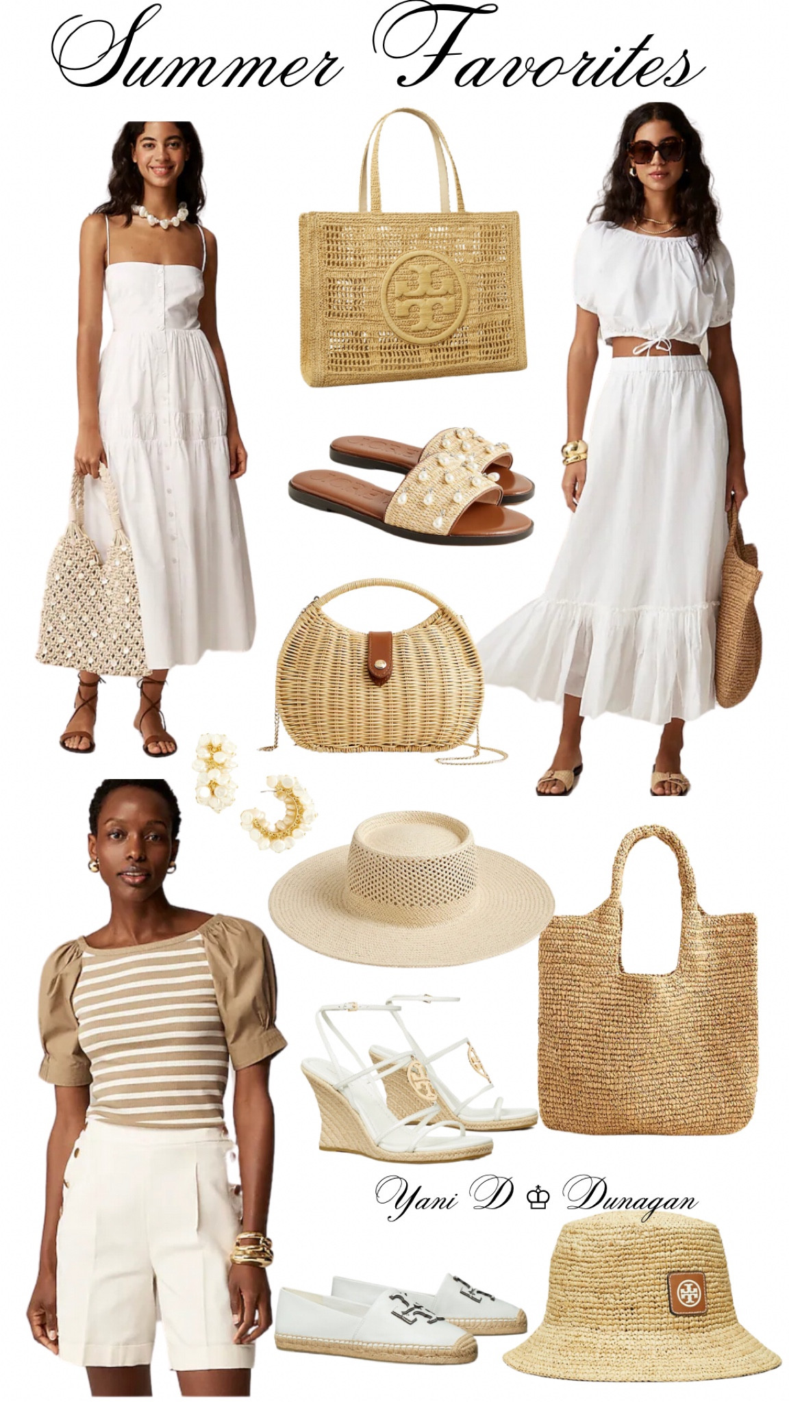 Summer Favorites!
White Dresses, Skirts, Straw Accessories 
Hats, Handbags, Sandals
Summer Style, 

#LTKSeasonal #LTKStyleTip #LTKItBag