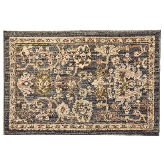 Better Homes and Garden Modern Oushak Low Pile Stain and Fade Resistant Indoor Accent Rug, Gray, ... | Walmart (US)