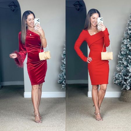 Red Holiday Party Dresses

I am wearing a size S in both dresses - TTS!

Holiday  Holiday party  Holiday party dress  Holiday party outfit  Christmas  Christmas party  Christmas party outfit  Red dress  Velvet dress  One shoulder  Asymmetrical  Heels

#LTKparties #LTKHoliday #LTKstyletip