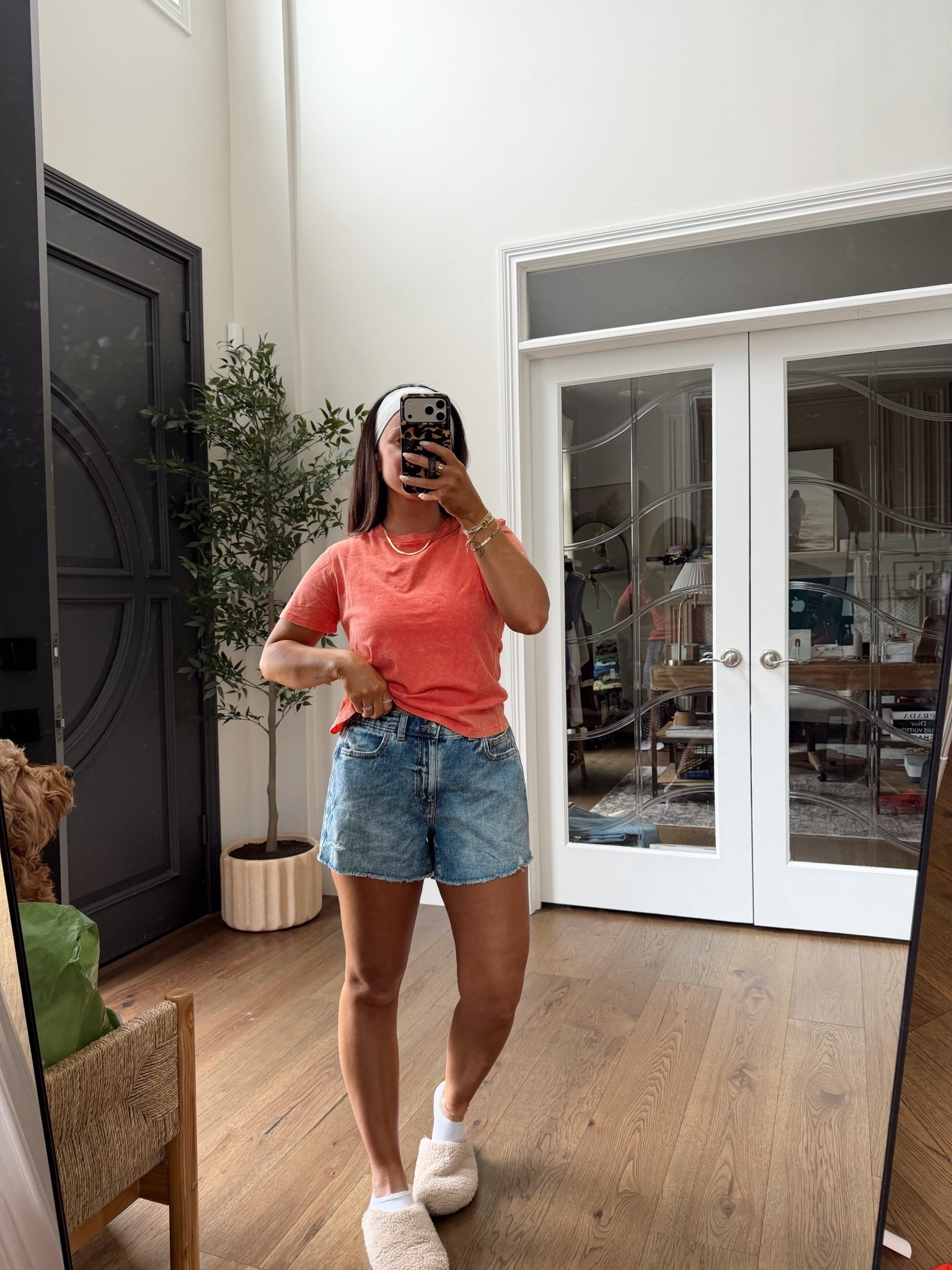 Blood orange tshirt and jean shorts from Aerie 🍑🧡

#LTKootd #LTKgrwm #LTKSeasonal
