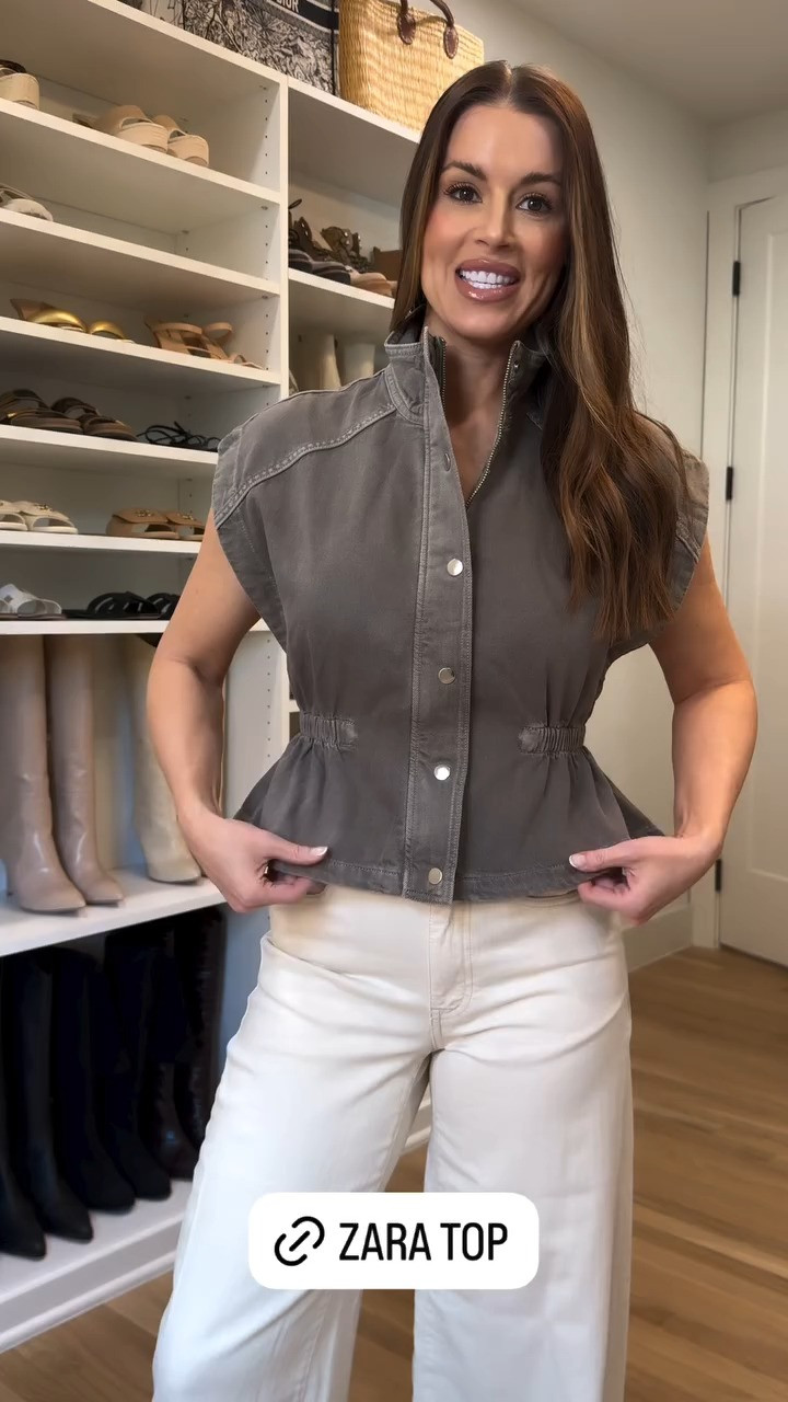This denim top is so cute and unique! I love the peplum look and the washed grey color. It zips and buttons to close. Such a great piece for spring and summer!

#LTKgrwm #LTKootd #LTKdayinmylife